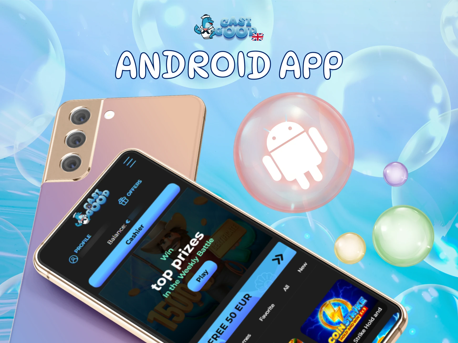 Download the Casigood App for Android and start betting today.