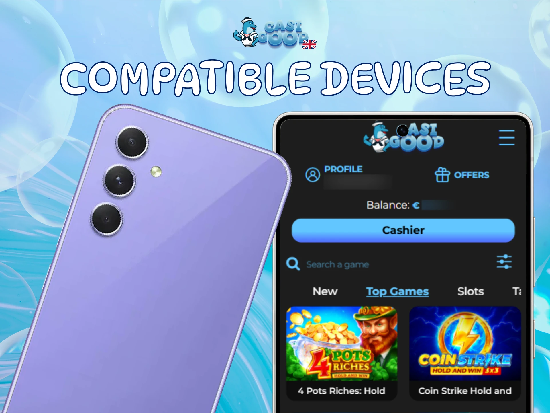 Check compatible Android devices to run the Casigood App smoothly.