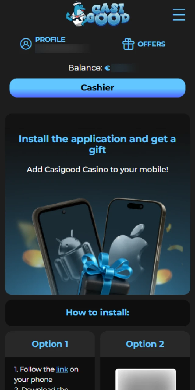 Click to start the Casigood APK download for Android.