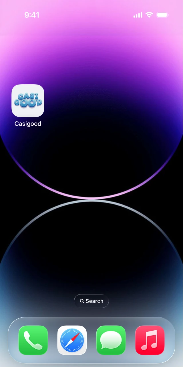 Wait for the Casigood App icon to appear on your home screen.