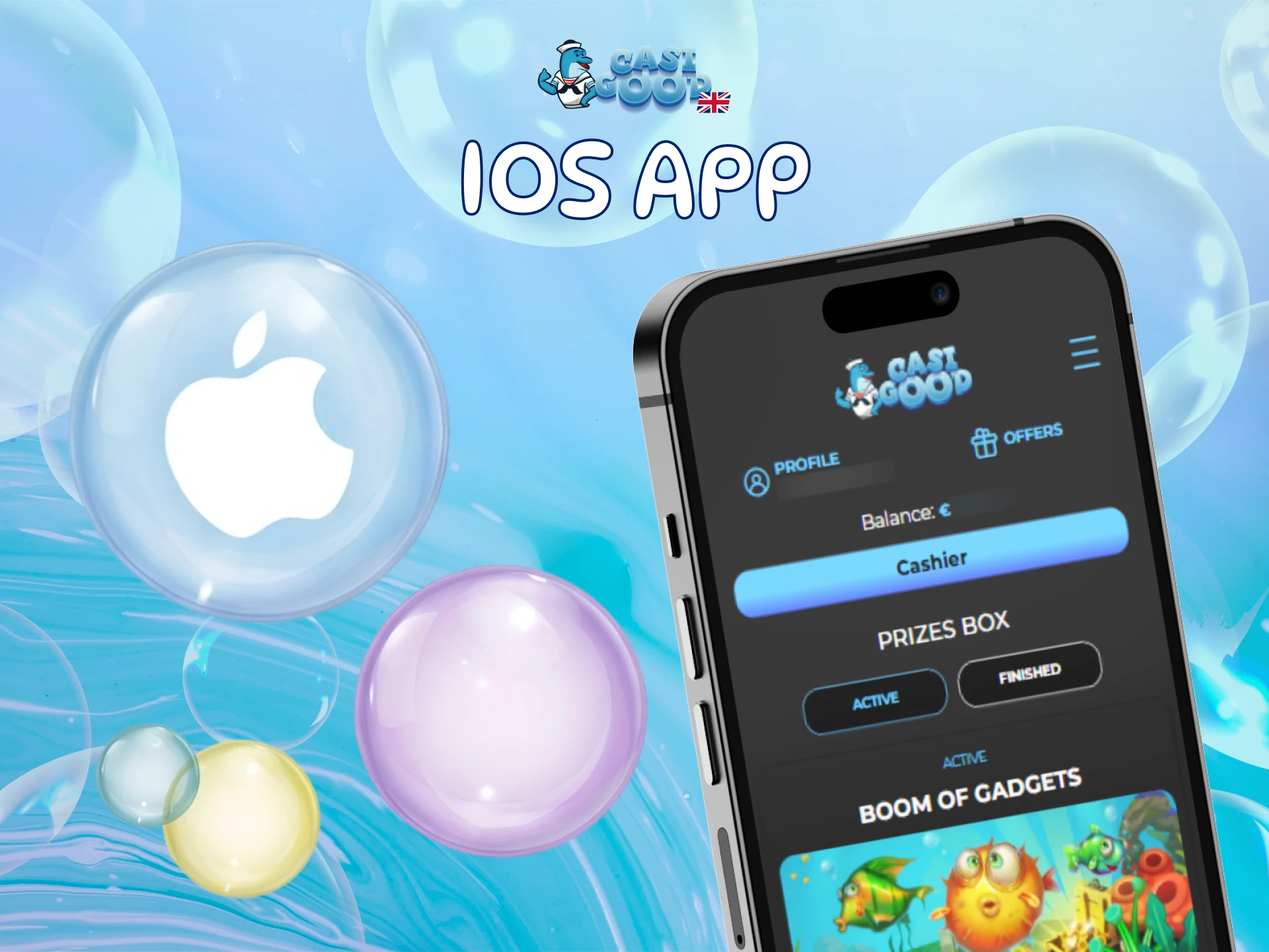 Install the Casigood App on your iOS device for premium gaming.