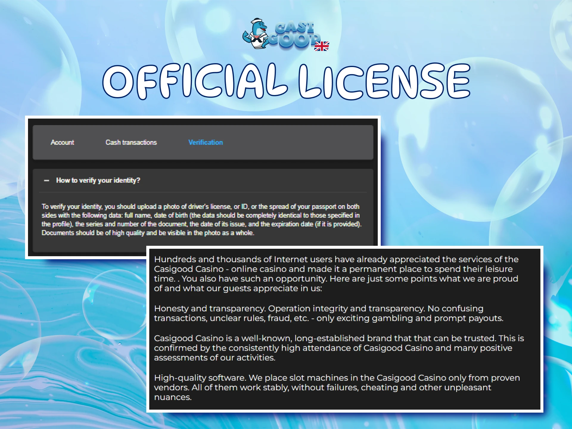 Play at the Official Casigood website under a secure and verified license.
