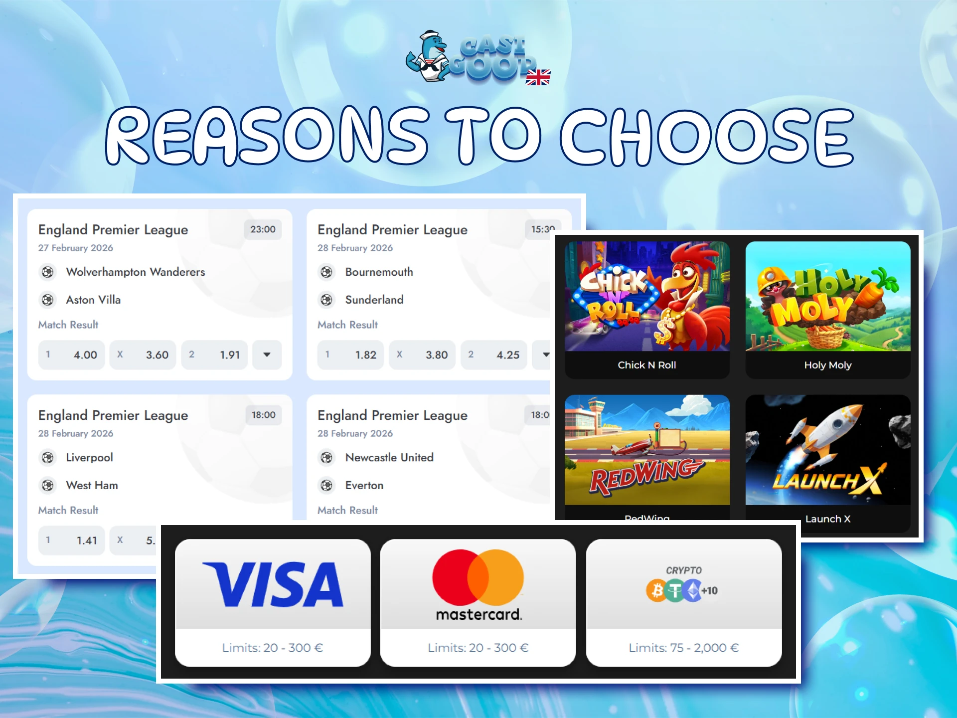 Discover top reasons to choose Casigood for your online casino entertainment.
