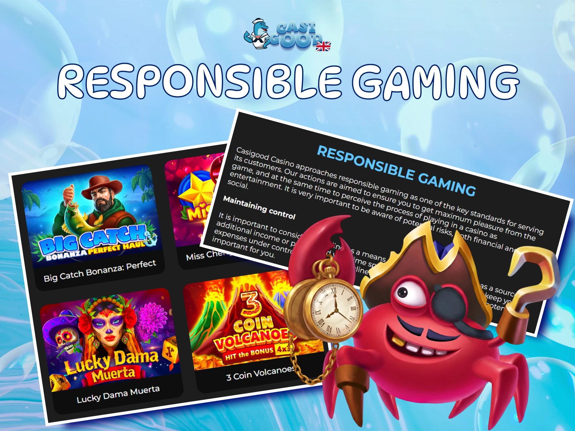 Practice responsible gaming at Casigood to ensure a safe and fun experience.