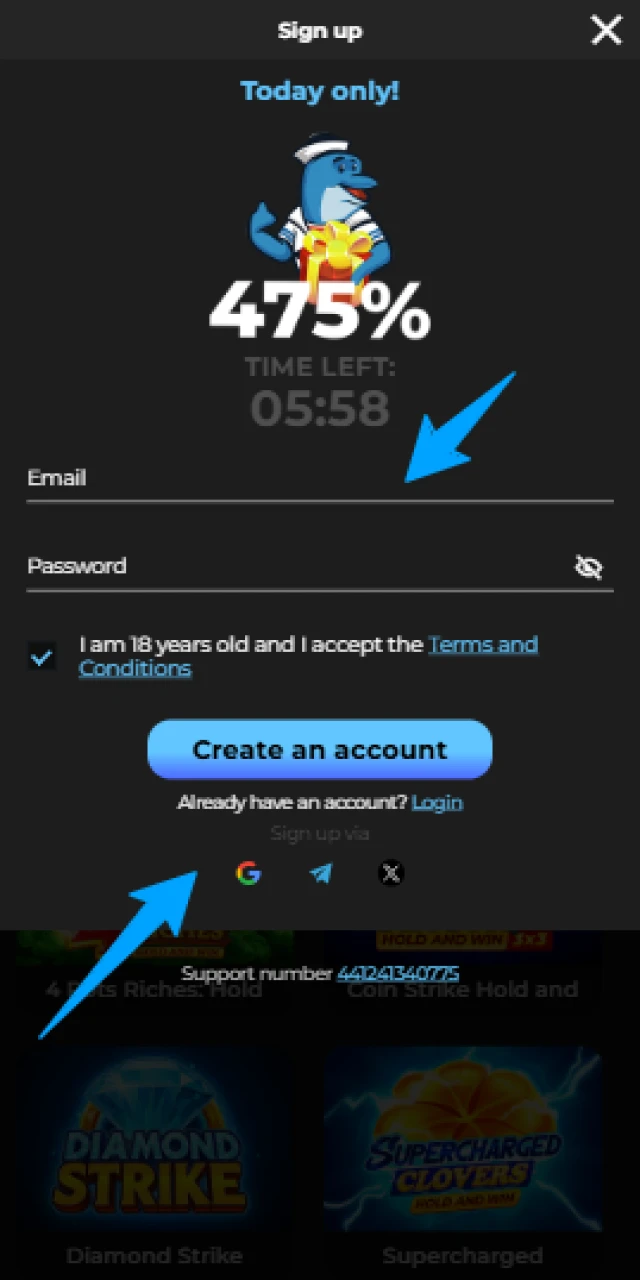 Choose your preferred Registration type to join the Casigood platform.