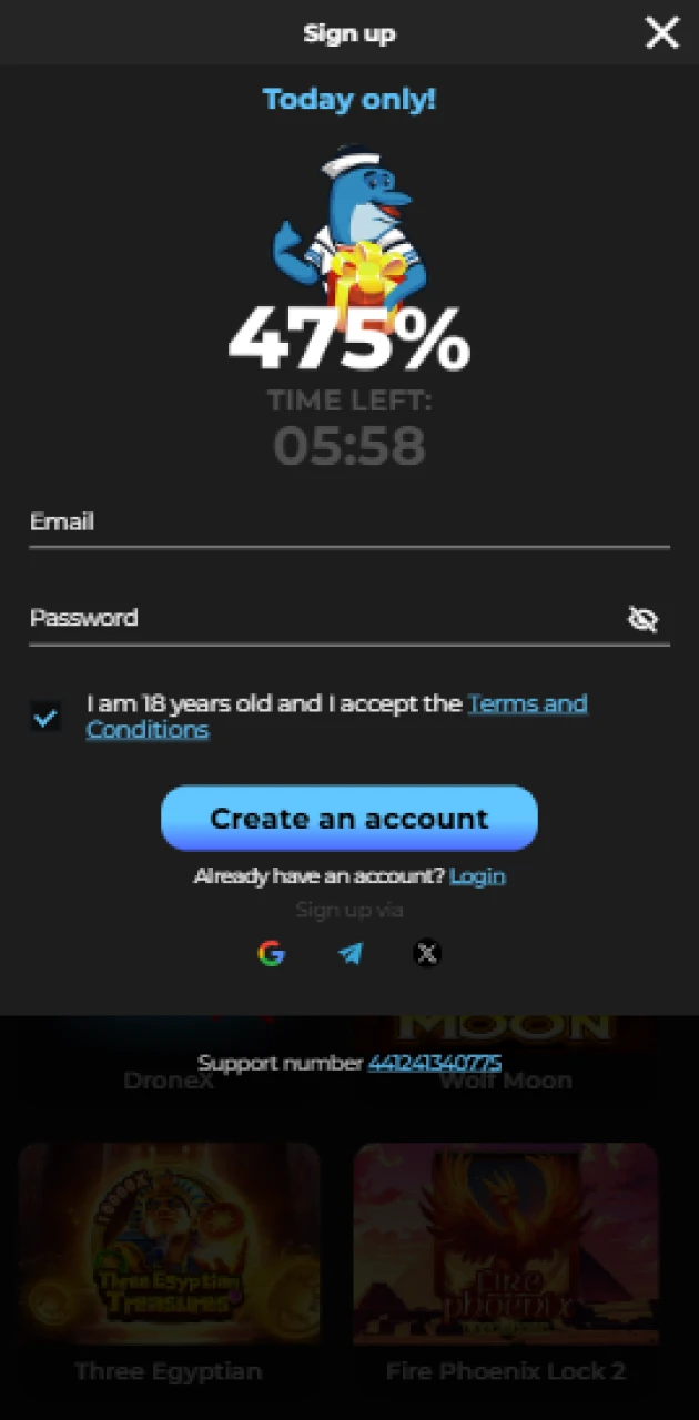 Sign up via the Casigood App to claim your welcome rewards.