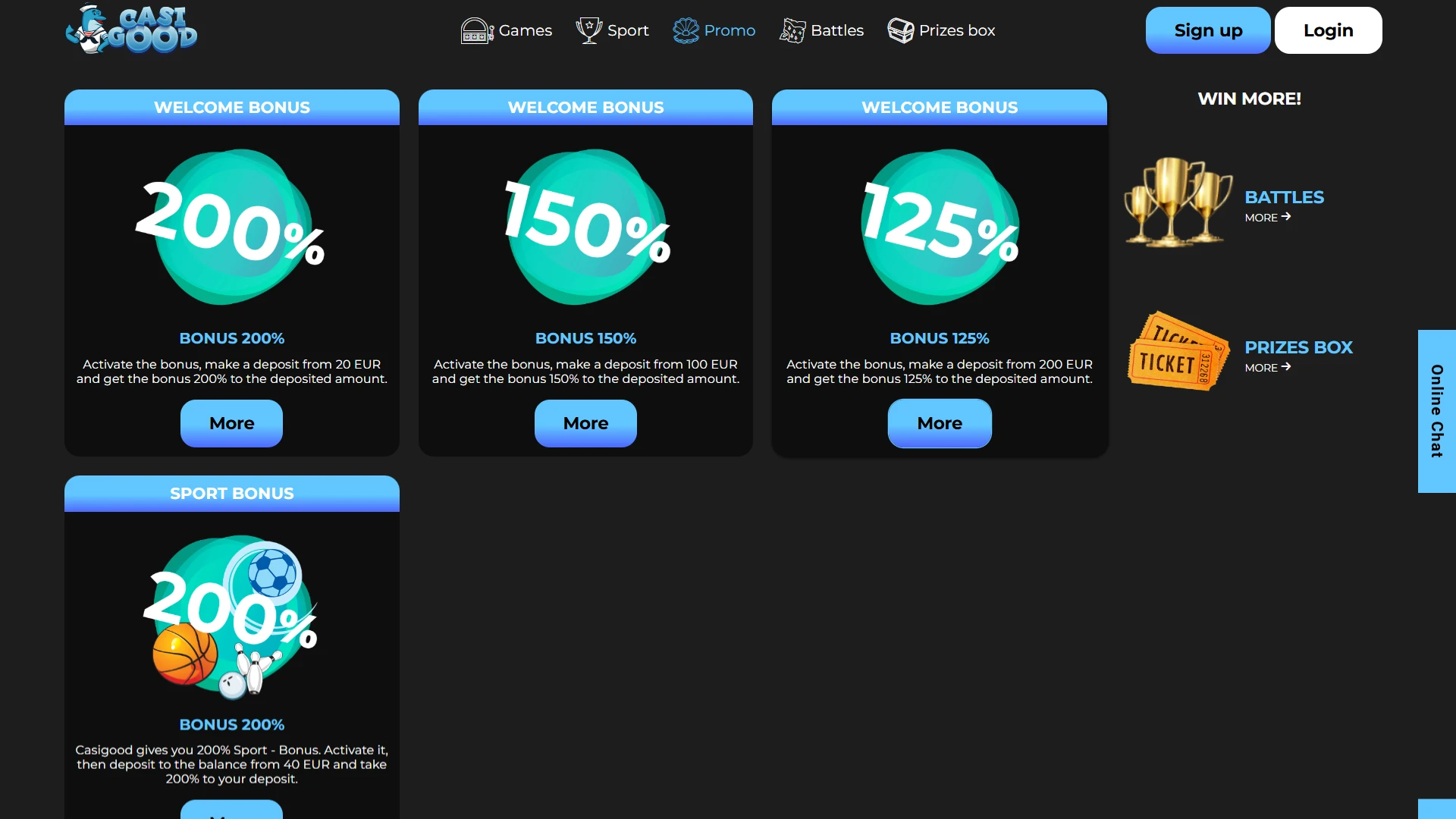 Check the latest Casigood promotions to boost your betting balance today.